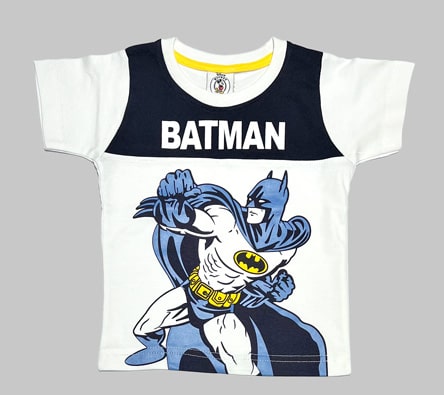 BFF Kidswear's Batman Checks Shorts-Set for Boys
